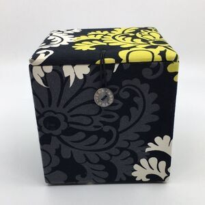 Vera Bradley Baroque fabric ornament storage or trinket box